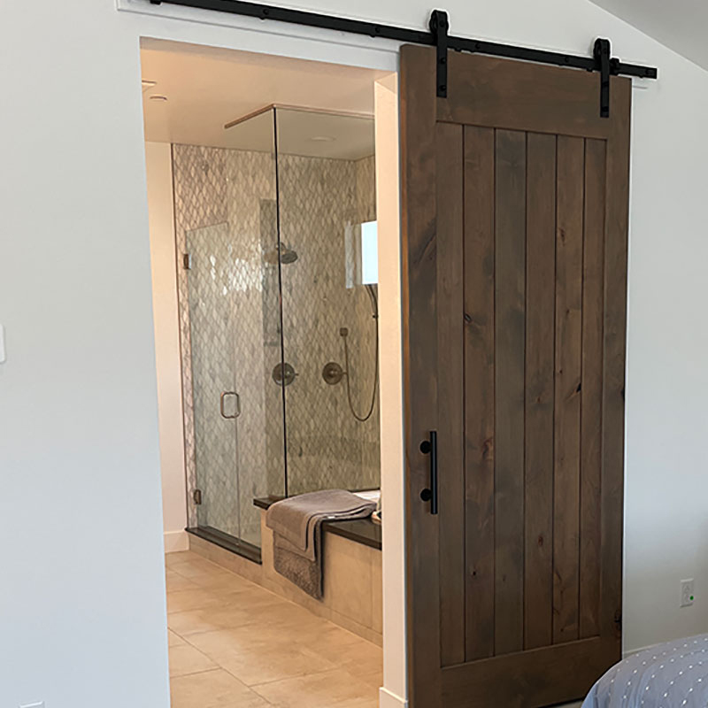 Custom Barn Doors In Las Vegas, How To Install A Sliding Barn Door For Bathroom